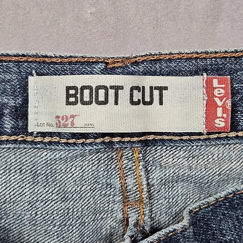 Levi's 527 Bootcut Jeans Mens 36x32 (Actual 38x32) Blue Slim Fit Denim Low Rise